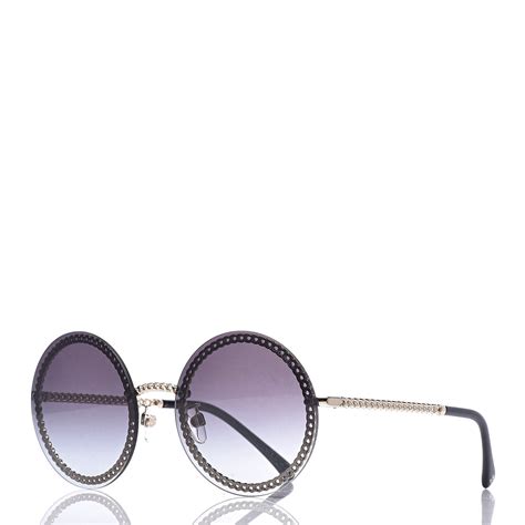 chanel round sunglasses dupe|chanel round sunglasses with chain.